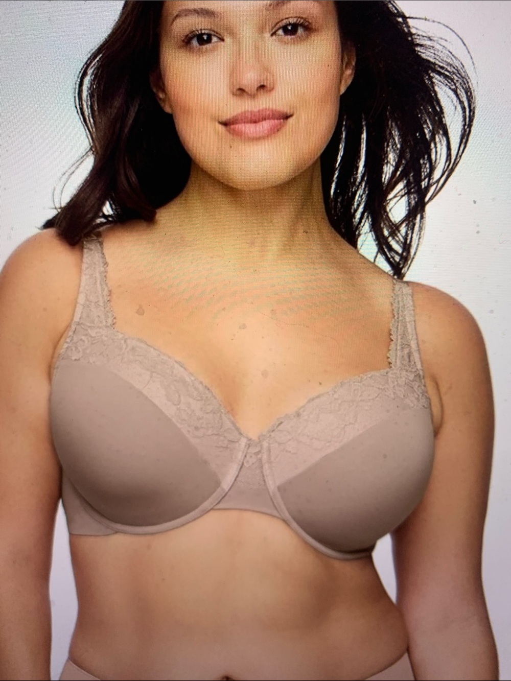 Olga Women's Plus Size Cloud 9 Underwire Contour Lace Bra 44DD #36543